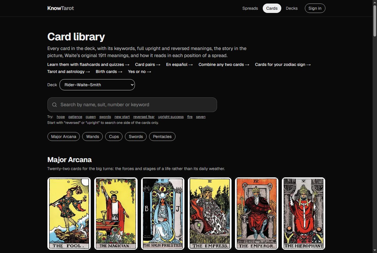 Card library