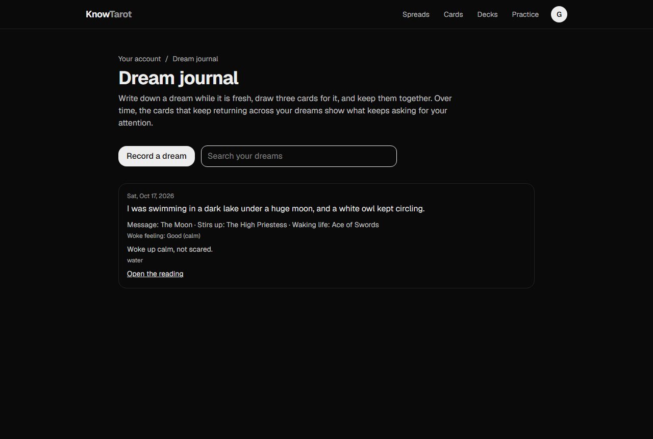 Dream journal