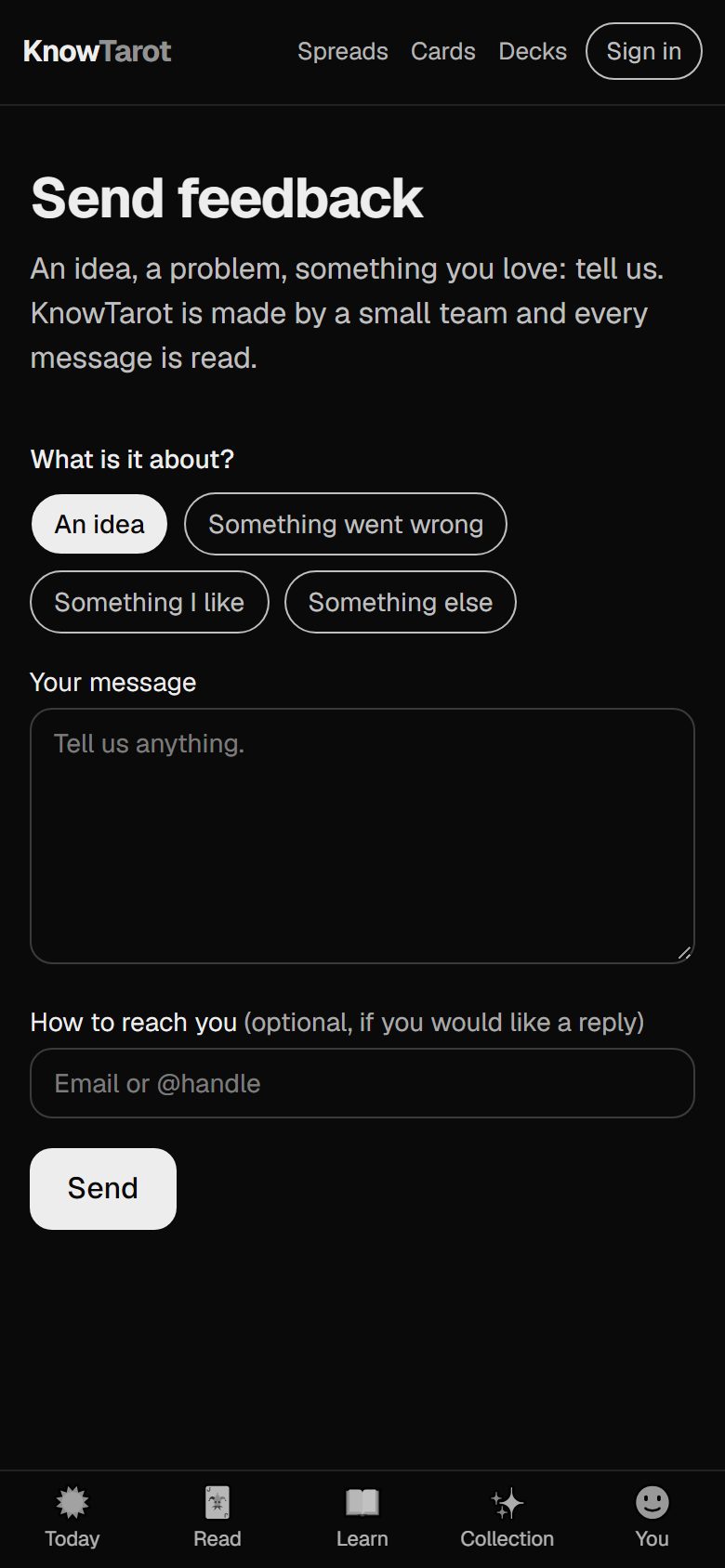 Feedback