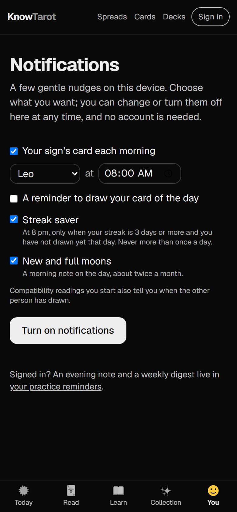 Notifications